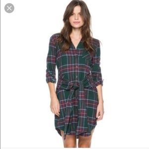 Flannel Plaid Button up dress